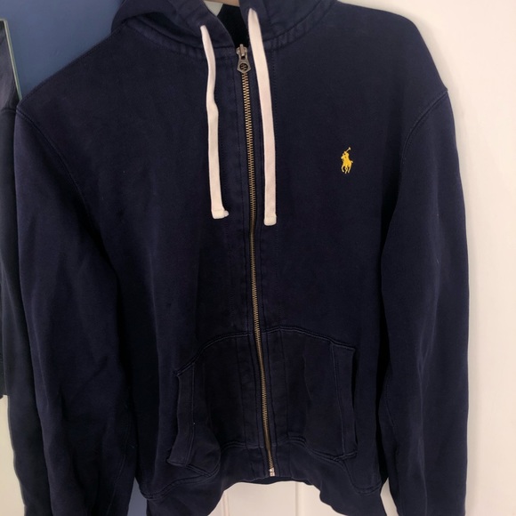 ralph lauren cotton blend fleece hoodie